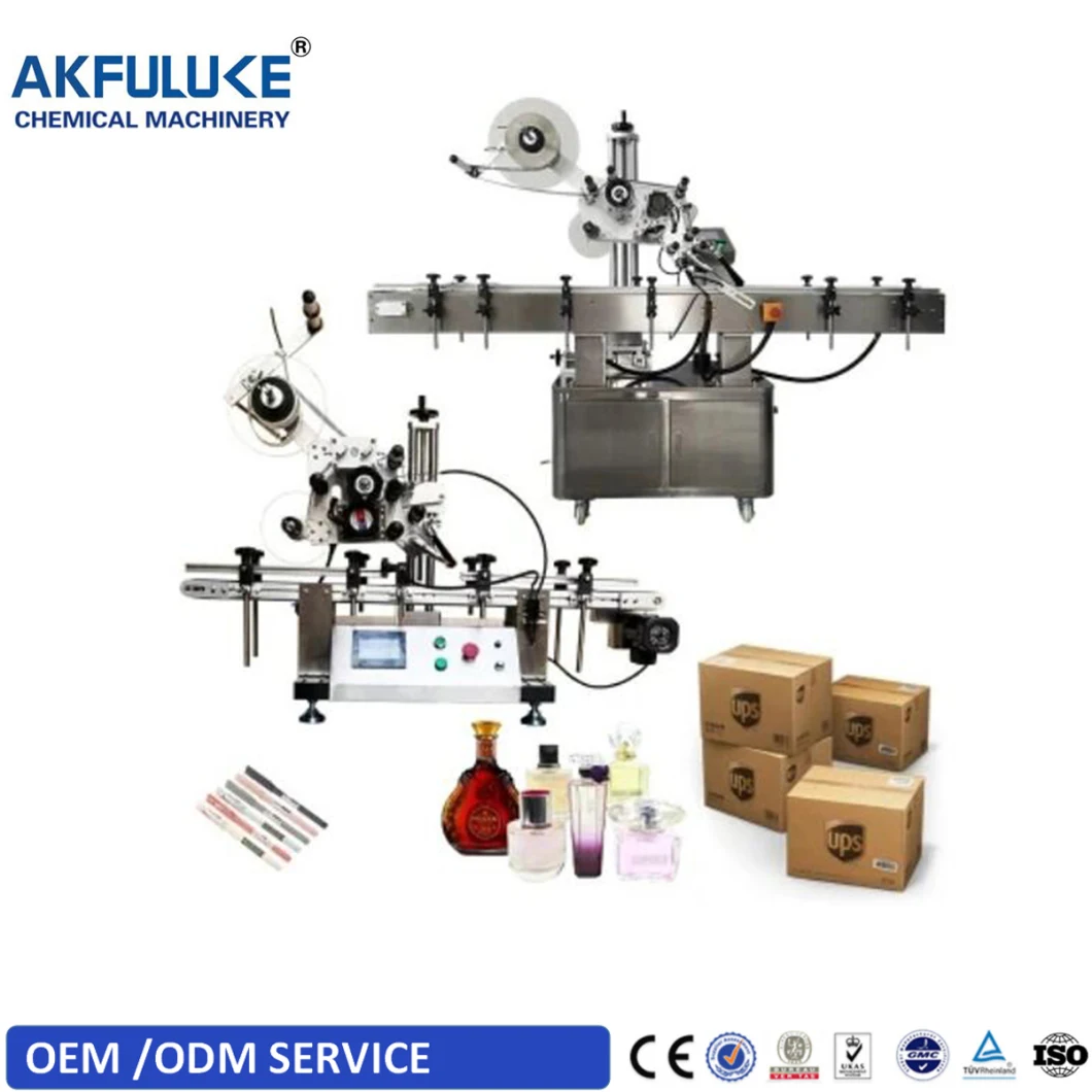 New Design Top Surface Labeling Machine for Cosmetic Bottle Glass Jar Steel-Proof Label Applicaton Fixed Point Positioning Labeling