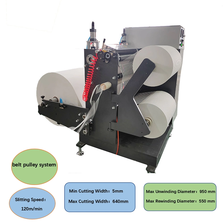 Kraft Paper Stretch Film Slitting Rewinding Machine Abrasive Belt Non-Woven Roll Slitter Machine