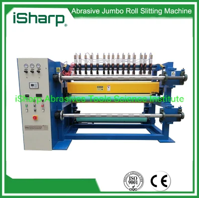 Isharp High Quality Jumbo Roll Slitting Machine for Abrasive Belt