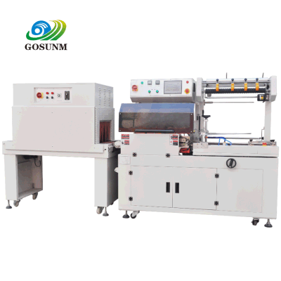 Gosunm Automatic Flap Disc L Style Staples Stacking Shrink Wrapping Packaging Machine