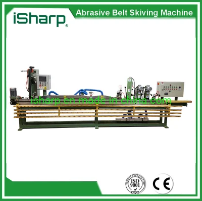 New Design Abrasives Belt Skiving Machine with Vertical Taping